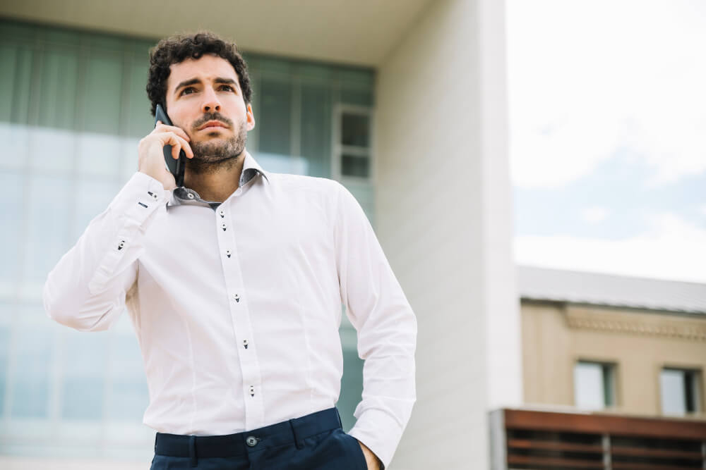 businessman on phone